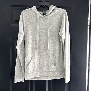 Gray Hooded Pull Over
